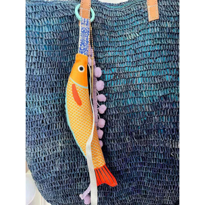 AFROPSARO - fish charm - yellow AFROPSARO - fish charm - yellow
