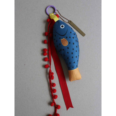 DOT FISH - fish charm - blue DOT FISH - fish charm - blue